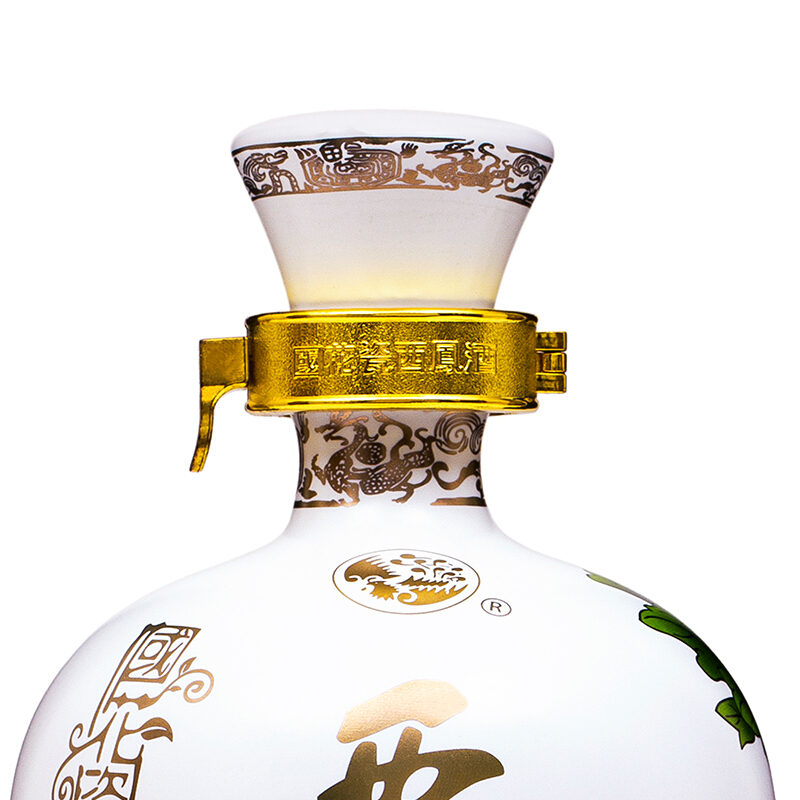 西凤 国花瓷10年 45度 500ml 单瓶 凤香型 白酒高清大图