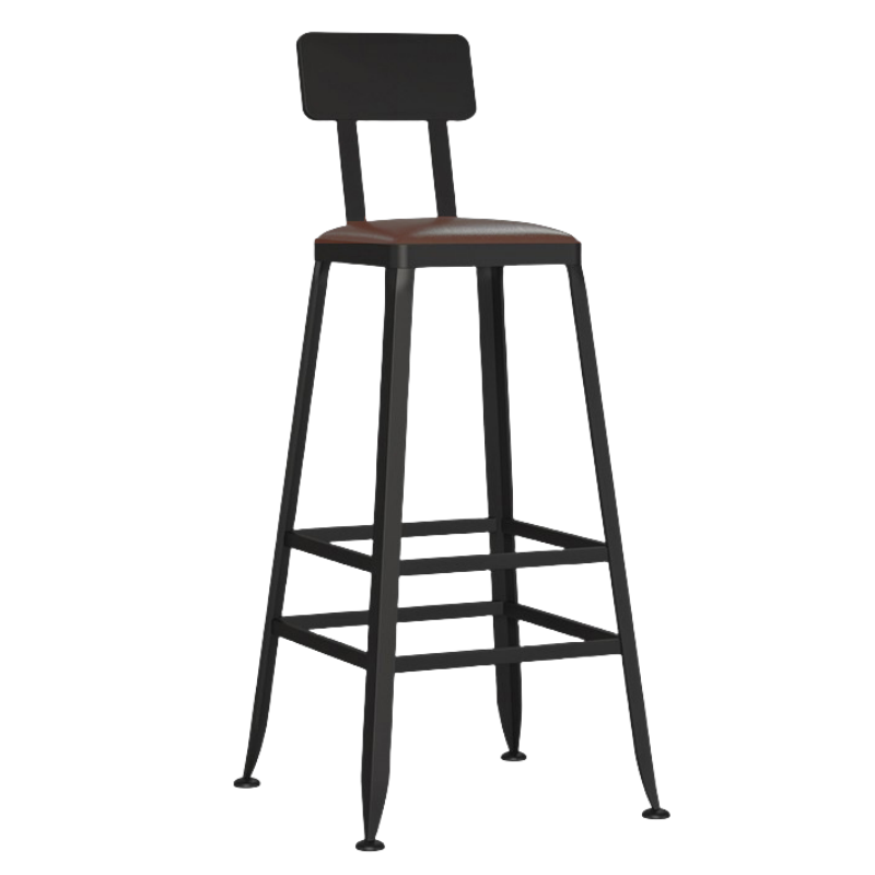 铭思达吧台椅皮质把高清大图