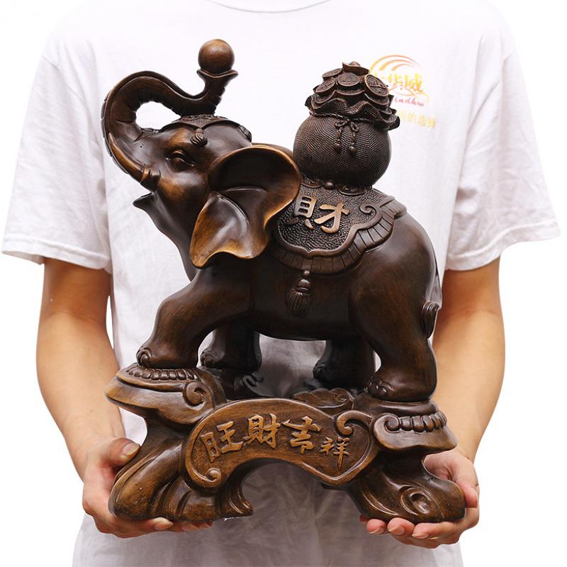 家柏饰(CORATED)大象摆件一对客厅酒柜装饰家居房间布置摆设乔迁新居礼品高清大图