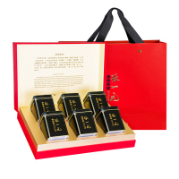 张一元茉莉花茶礼盒 特级世博茶中国红礼盒装300g/盒(50g/罐*6) 绿茶茶叶 节日送礼佳选