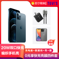 Apple iPhone 12 Pro 256G 石墨色+TGVI’S 20W PD快充套装+AGM编织纹壳膜套装