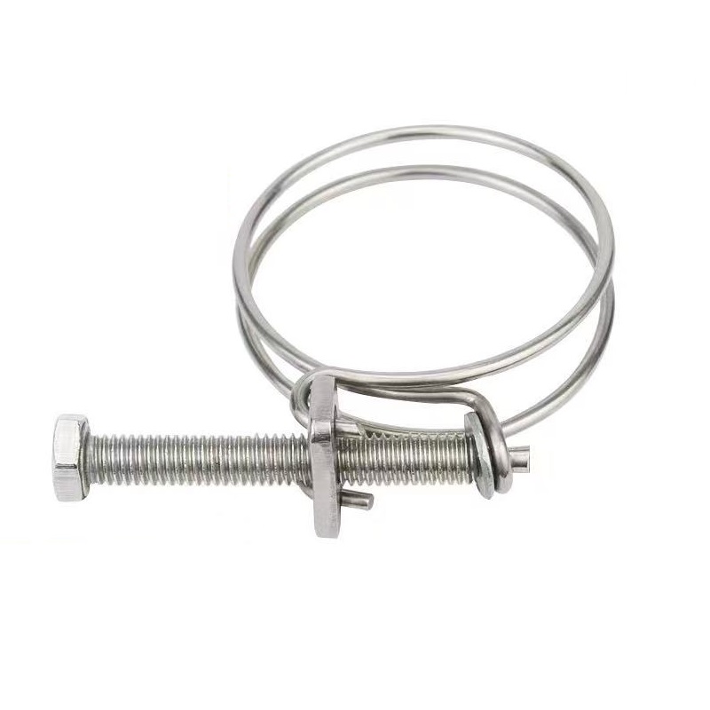 伟鹏双兴 不锈钢双钢丝喉箍卡箍管卡 130-140mm 个高清大图