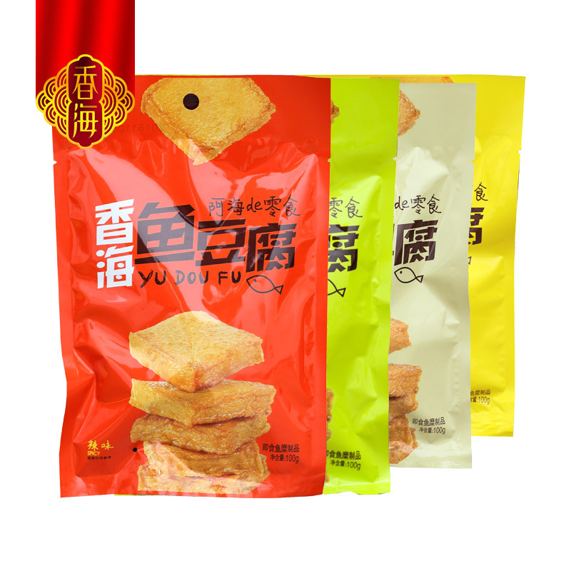 鱼豆腐100g*2袋(烧烤味)(孜然味)(辣味)(泡椒味)