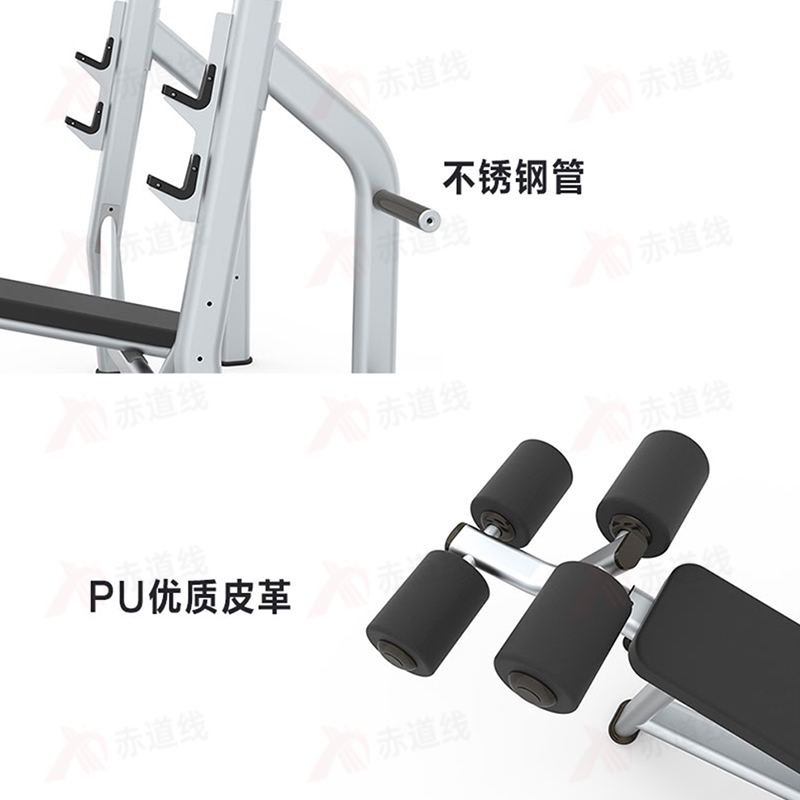 下斜推举综合训练器单举重床不含卸货跟上楼CDX-A523S-BFT6003高清大图