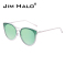 JIM HALO太阳镜品牌男女款时尚炫彩变色猫眼渐变镜片新款防辐射金属框全框潮墨镜HFF0046