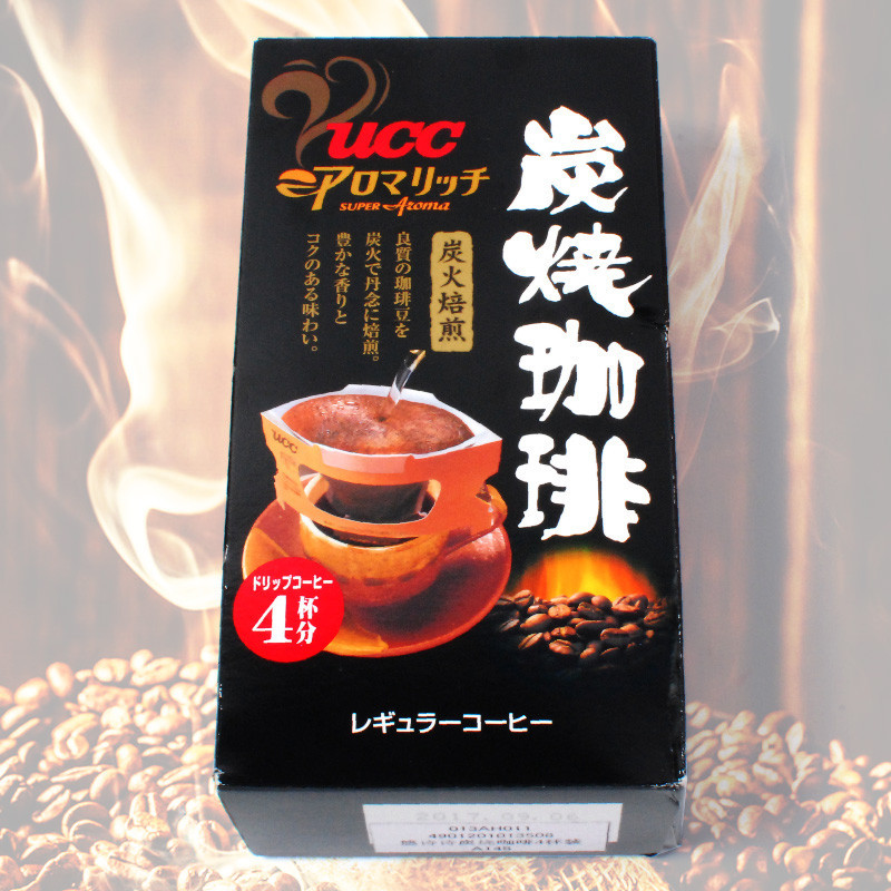 [炭烧口感]悠诗诗(UCC)炭烧咖啡7g*4袋/盒 进口咖啡粉 黑咖啡 冲调饮品 日本进口