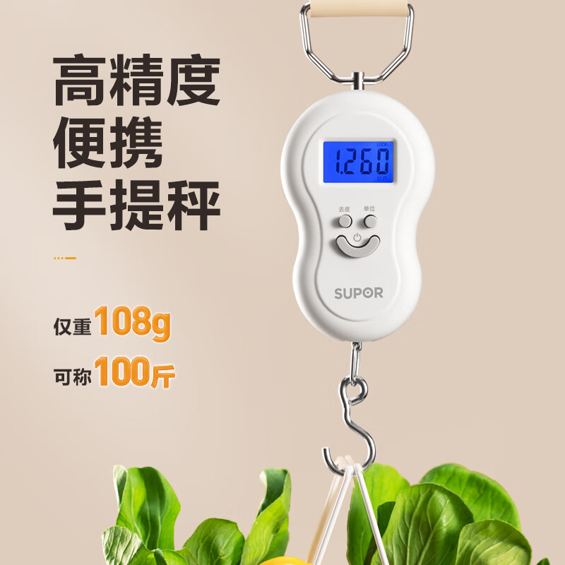 电子秤手提秤 最大承重50kg 精度0.01g;单位:个高清大图