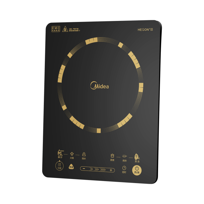 美的(Midea) 电磁炉 C22-WT2203 WT2103A 智能纤薄 (配汤锅和炒锅)