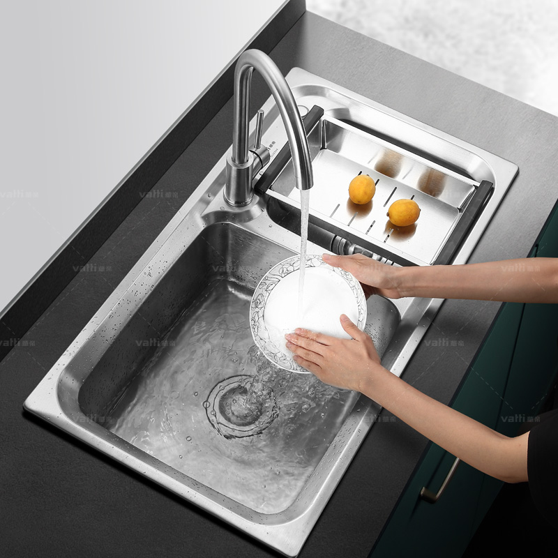 华帝(vatti)304不锈钢双槽水槽洗碗池 大容量洗菜盆