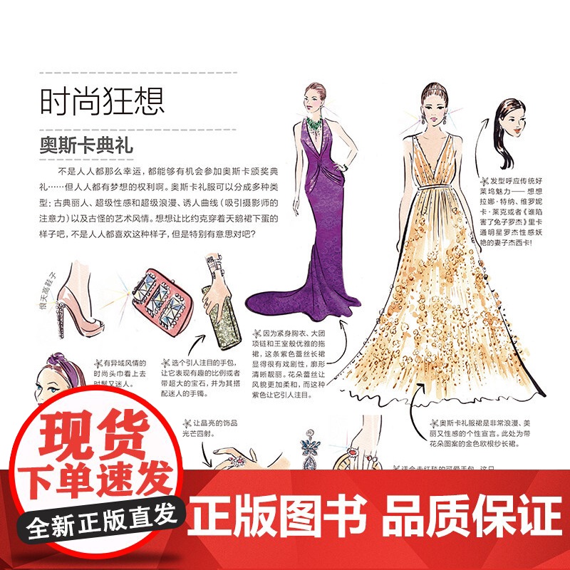 手绘我的风格时装-服装设计师的灵感练习簿 罗宾尼尔德 西方经典美术技法译丛 50个小练习掌握技法 时装手绘书 上海人民美高清大图