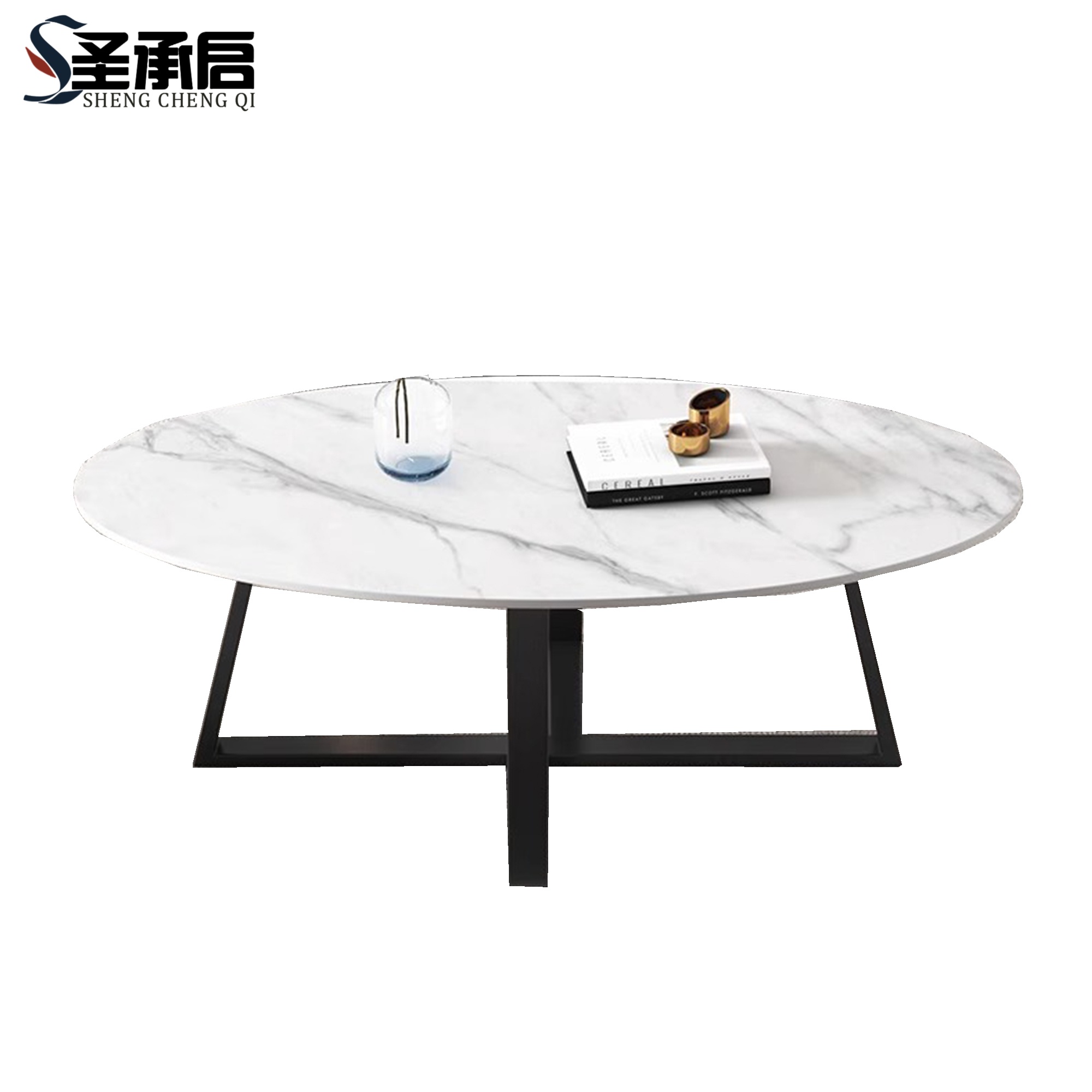 圣承启 岩板茶几 100cm张高清大图