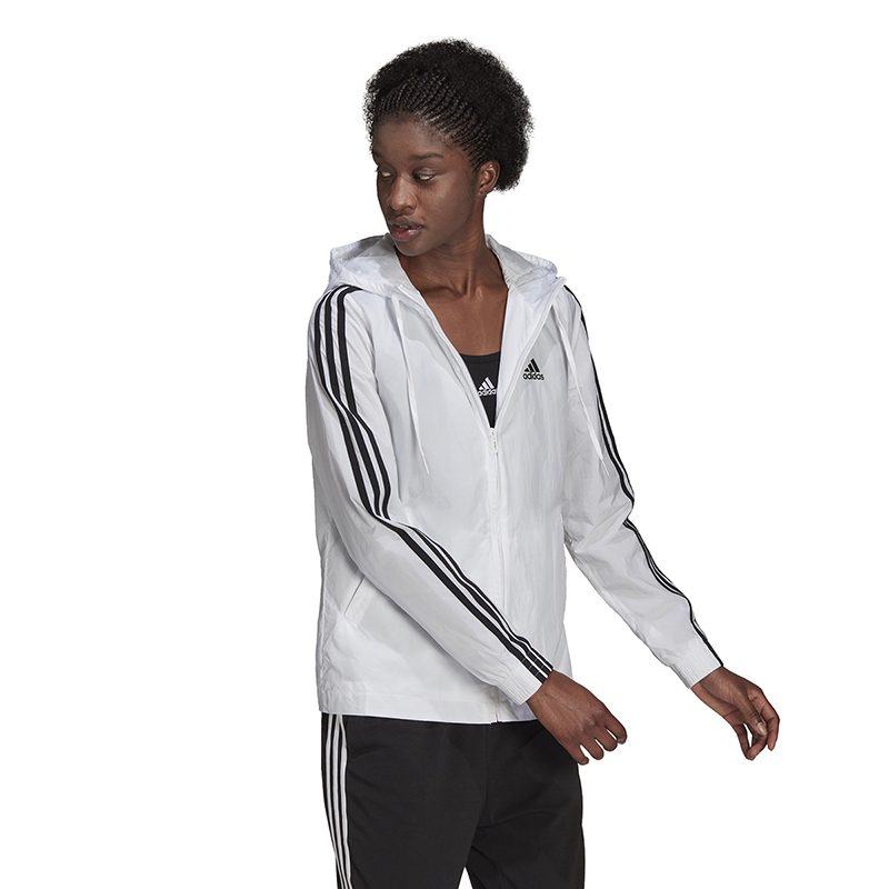 Adidas阿迪达斯外套女装新款运动服防风休闲连帽夹克H10243