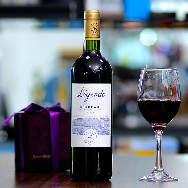 法国原瓶进口红酒拉菲传奇干红750ml3瓶装红酒波尔多