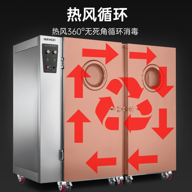 億高(EIKAO)商用消毒柜 远红外线高温 不锈钢单门 工程款 201钢材