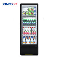 星星(XINGX)150升风直冷单门展示柜 饮料柜 商用冷藏保鲜超市便利店冷饮陈列柜(无灯箱款)LSC-150FYPE
