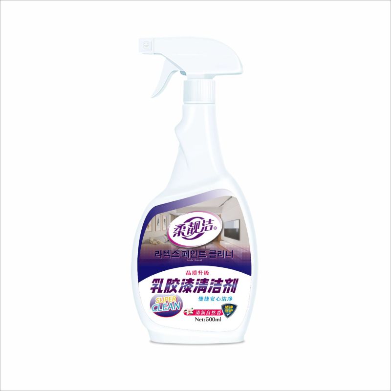 去除乳胶漆500ml/瓶*4瓶 专用清洁剂新房装修残留开荒保洁清洗瓷砖蜡墙面腻子粉