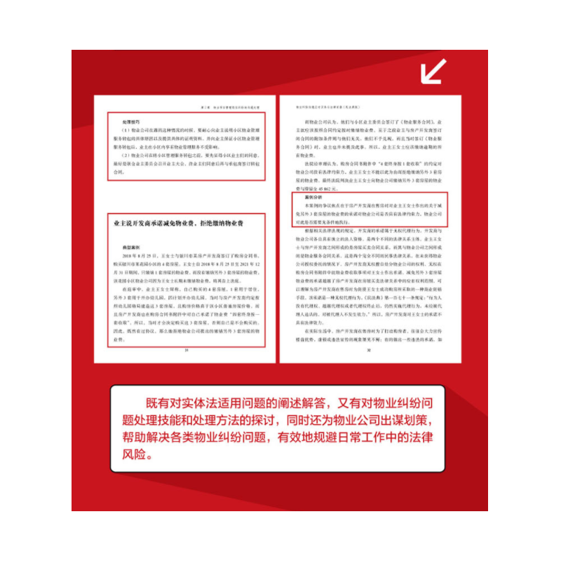 [正版]物业纠纷沟通应对实务与法律依据(民法典版)物业管理类企业管理方面的书经营管理团队管理书籍 物业岗位职责实用技能参