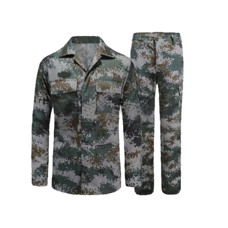 双安shuangan迷彩服套装荒漠迷彩服拓展防刮耐磨劳休闲服迷彩套装上衣