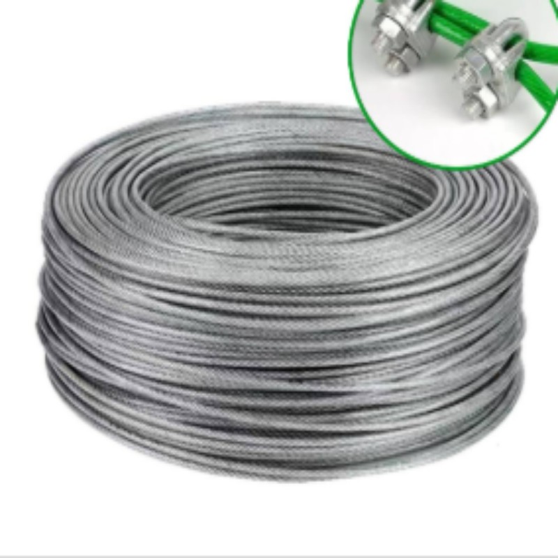 众行城 紧固包塑钢丝绳 8mm (卷)高清大图