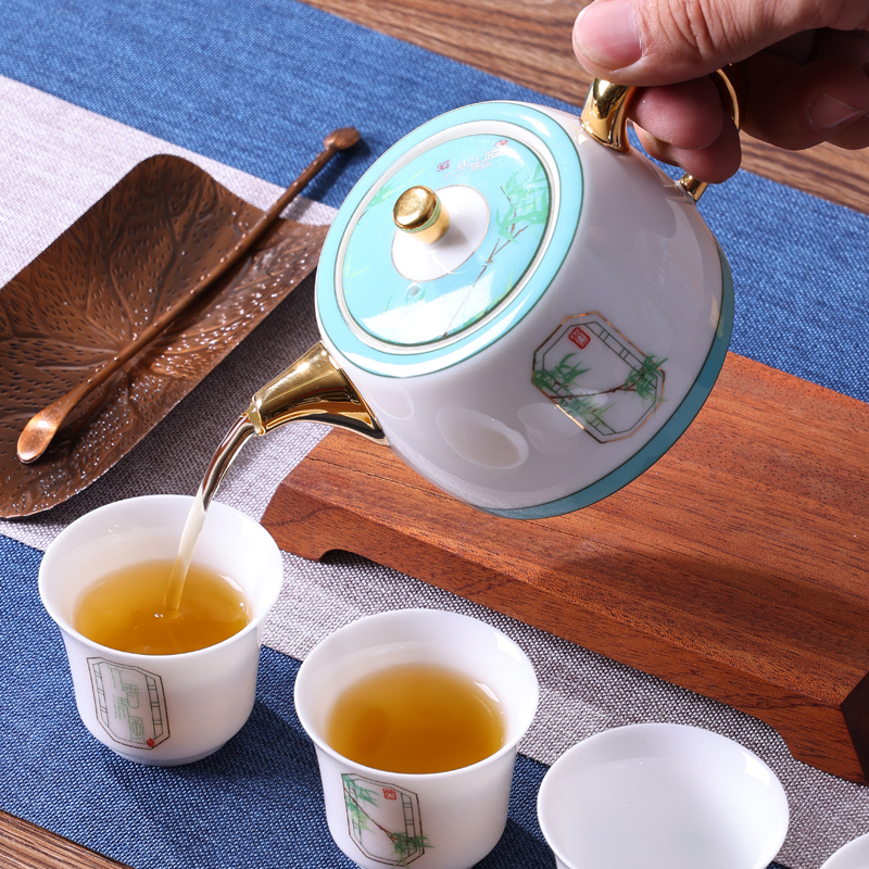 朵彩竹香清风茶具五件套DC -K503A高清大图