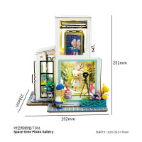 若态若来diy泰迪小屋 手工制作拼装模型珍藏艺术屋玩具创意拼插拼图带手办男生女生生日礼物 TD01时空照相馆