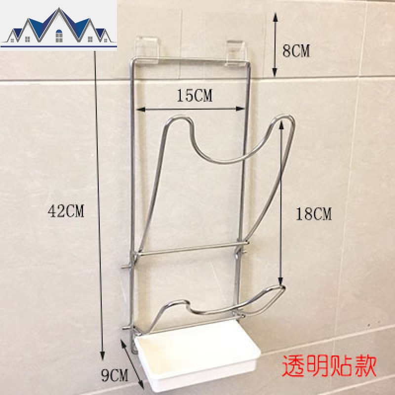 免打孔不锈钢锅盖架304壁挂式 厨房收纳置物架放锅盖架子砧板挂架 三维工匠高清大图