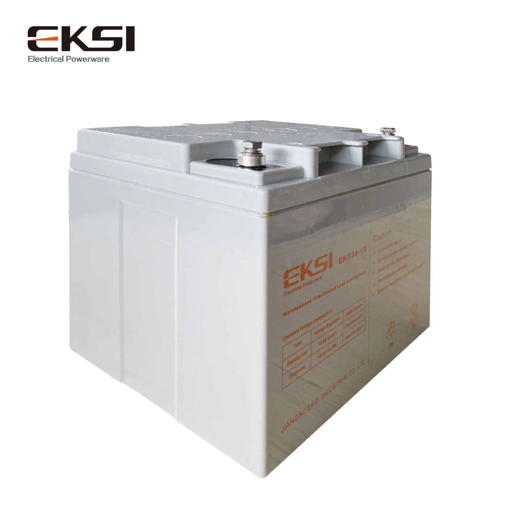 爱克赛(EKSI)电源用蓄电池EK038-12(12V38AH) 全新正品 阀控式铅酸免维护(7-10个工作日发货)高清大图