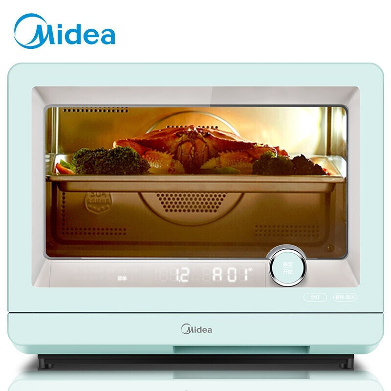 美的(Midea) 线下商场同款 家用蒸烤箱 蒸烤一体 华为鸿蒙系统 热风烘烤蒸烤料理炉 智能家电PS20C2W