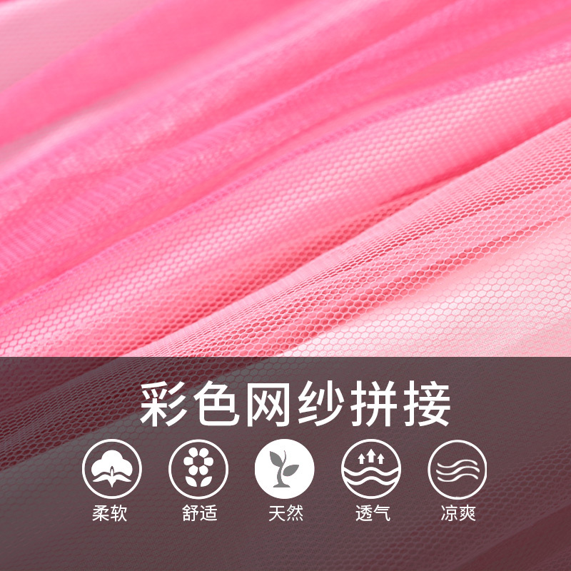 铅笔俱乐部童装2020夏装新款女童连衣裙女宝宝彩色拼接裙子飞袖裙
