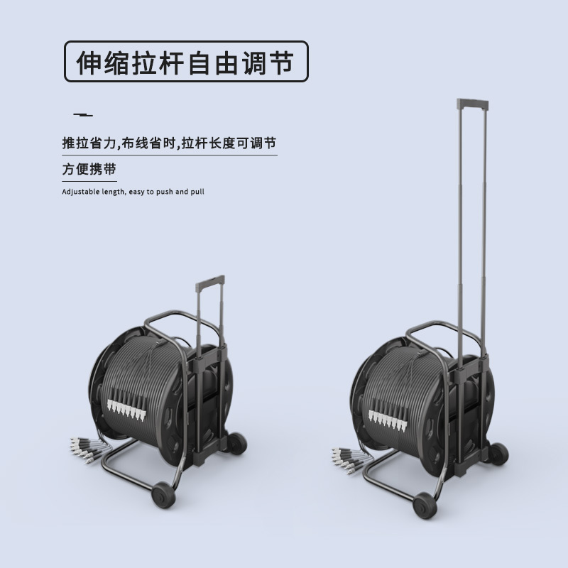千天(QANTOP)室外单模4芯野外光缆500米 铠装光纤航空头-FC防水基站通信野外抢修光缆 QT-FC405