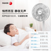 法格(FAGOR) 电风扇 VTR-96B 家用自然风正常风睡眠风摇头台式落地静音扇5档以上遥控控制空气循环扇