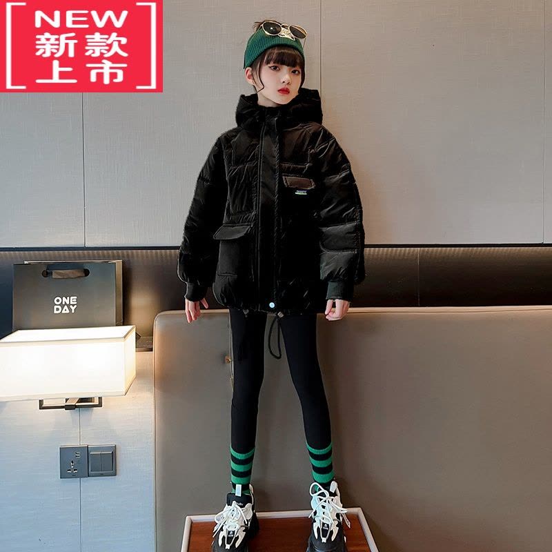 可莉允棉衣新款女2022女童冬装棉服洋气8岁9女孩10冬季外套儿童上衣图片