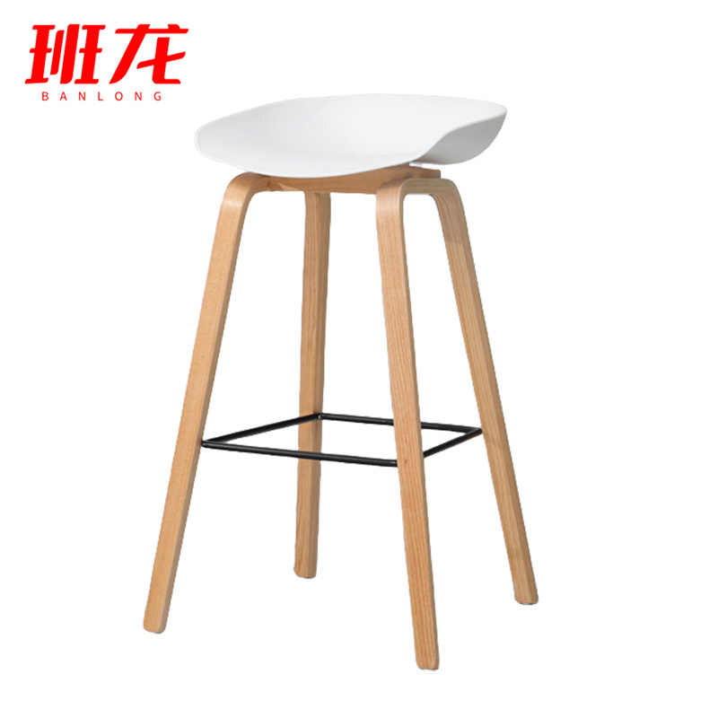 班龙吧台椅43*46*82cm白色张高清大图