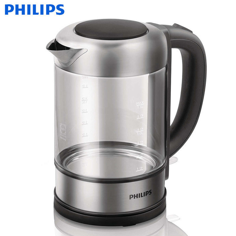 飞利浦(Philips)电热水壶HD9342 1.5L大容量透明玻璃壶身 可视水位计 防干烧 保护 多重保护更安心高清大图