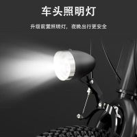 儿童121518寸变速山地自行车男孩女孩小学生单车 单速辐条轮+LED灯黄色 22寸