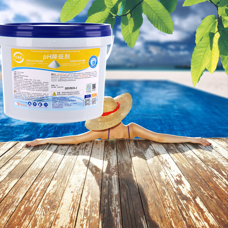 万消灵PH降低剂酸粉酸碱度调节剂泳池水酸碱值水处理药剂5KG/桶高清大图