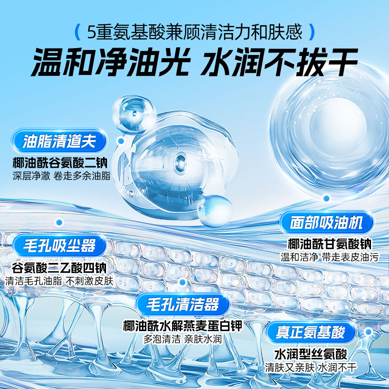 左颜右色 氨基酸洁面乳 150g 01版高清大图