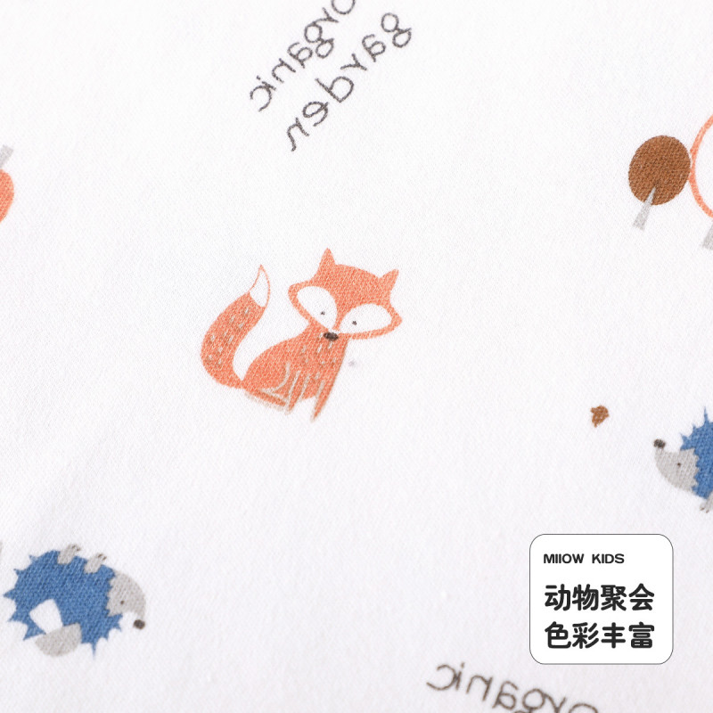 猫人[100%棉]男童撞色圆领棉毛内衣宝宝秋衣秋裤儿童睡衣套装