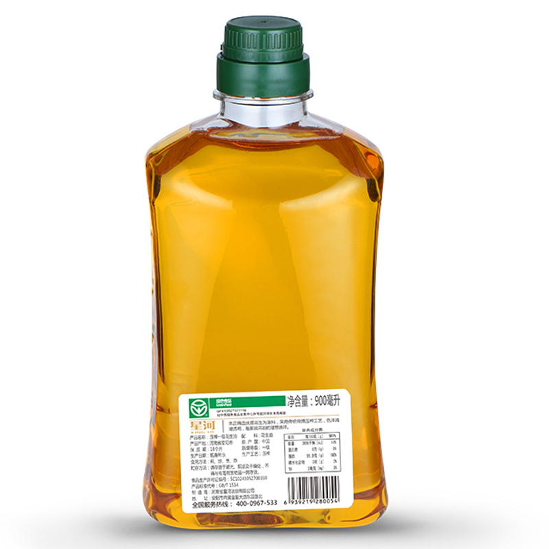 星河 食用油粮油 绿色食品 物理压榨一级特香花生油 瓶装 900ml