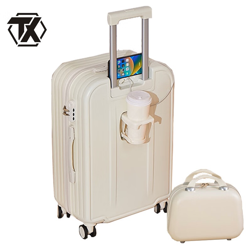 铁迅多功能旅游大容量万向轮密码锁可登机拉杆子母包行李箱M6 个高清大图