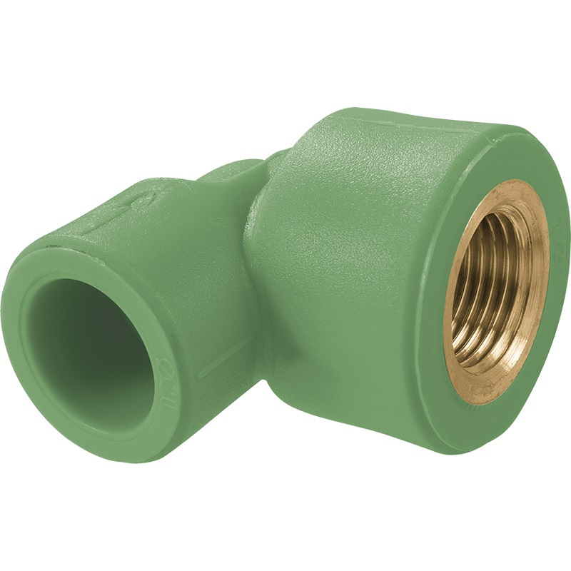 帮客材配 德国肯森ppr管道配件 pn20热水管配件 20*1/2内丝弯头 绿