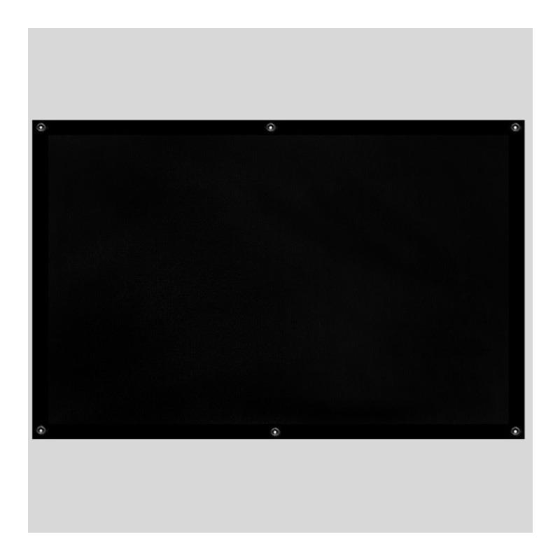 白玻纤 1.86x1.05米(84寸16:9|便携式投影幕家用投影仪配件画框幕投影机简易幕白塑幕布I5