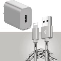 苹果6s数据线2米加长iphonexr/7/8plus快充电器头ipad充电线直插|土豪金[充电头+数据线] 2米