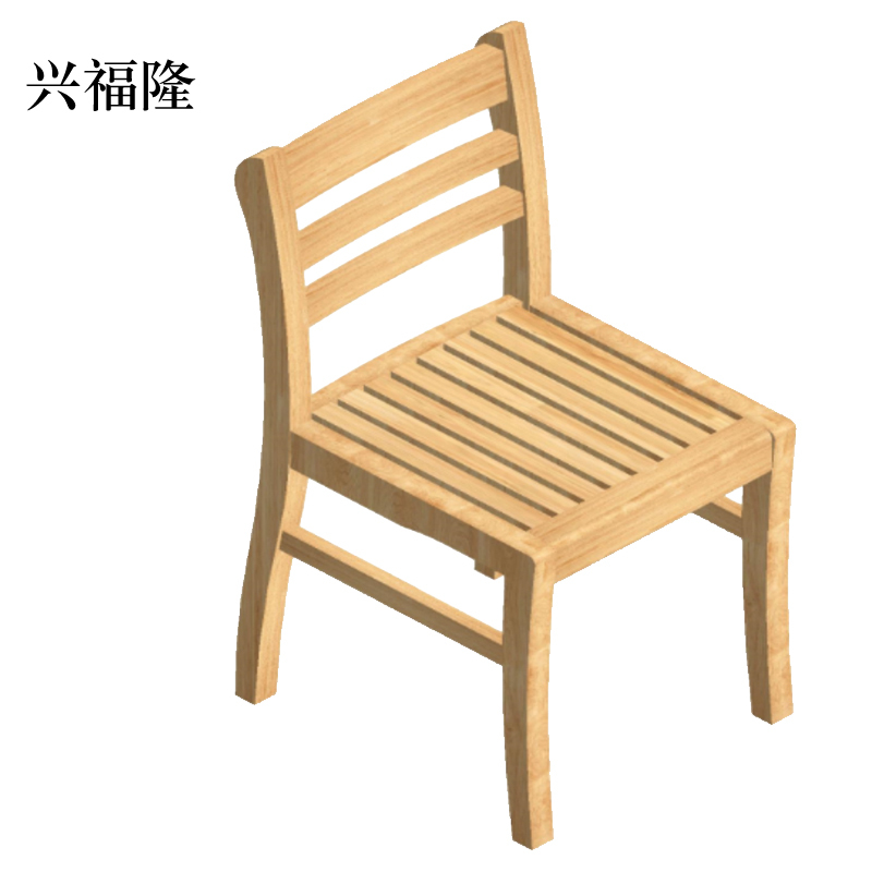 兴福隆简约休闲木椅390*390*800mm[工厂现做 7天内发货]