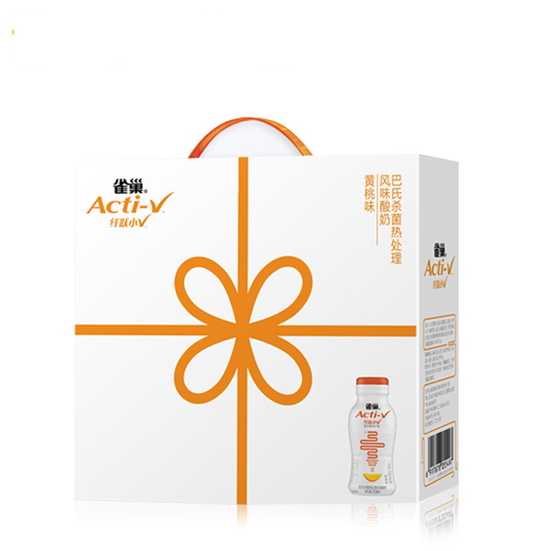 雀巢Acti-V 黄桃味酸奶200ml*10瓶礼盒装