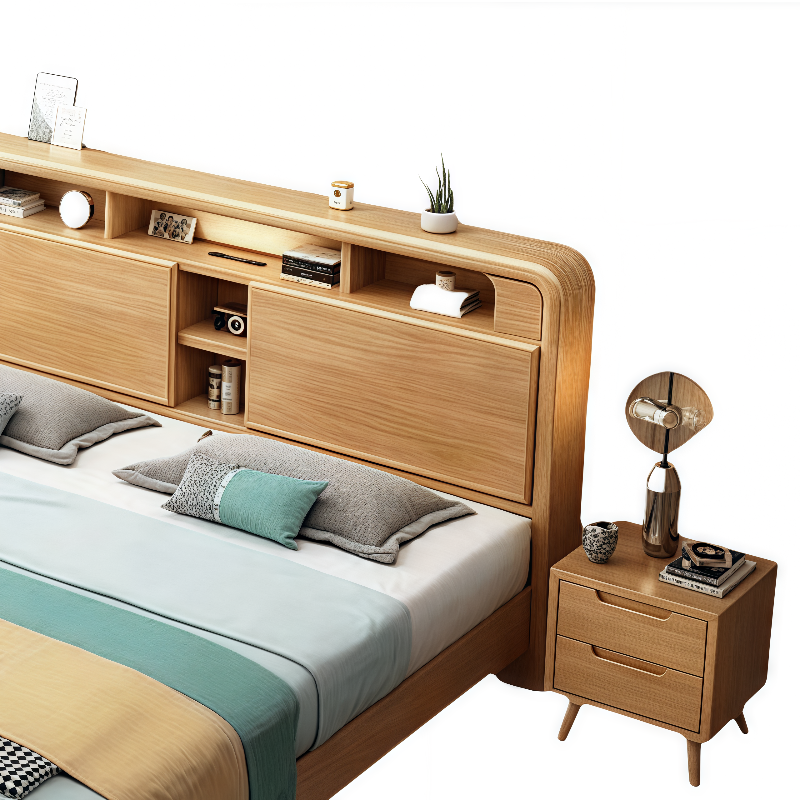 铭思沃床+1个床头柜高清大图