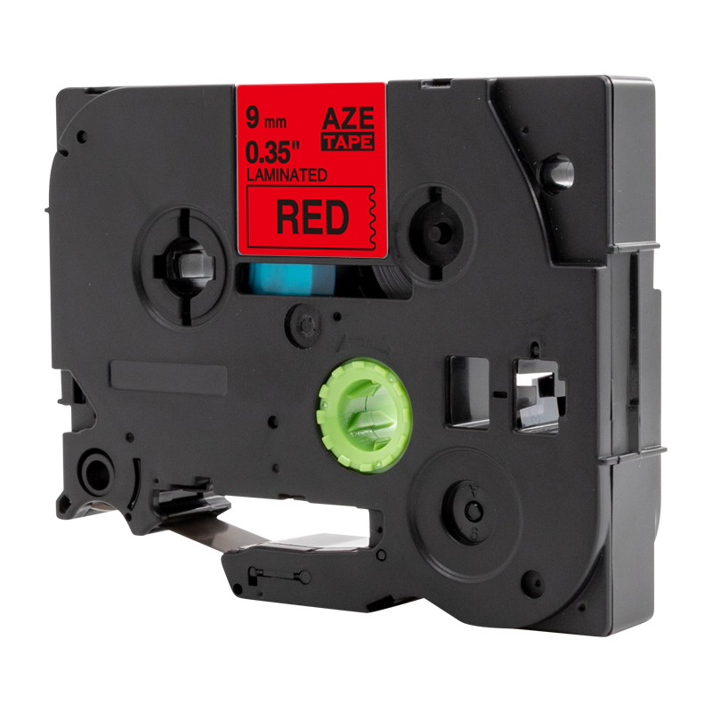 爱墨 AZE-421标签色带红底黑字9mm /个高清大图