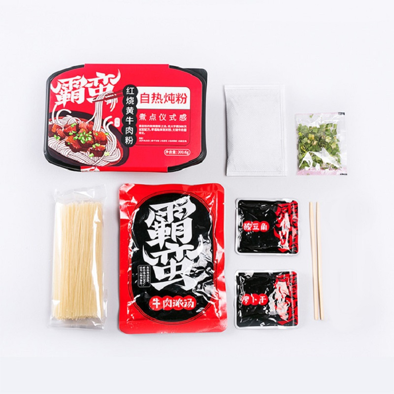 霸蛮-红烧黄牛肉粉(自热炖粉)3份装 湖南常德米粉米线长沙速食碗装早餐特产
