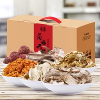 金唐(KTANG) 菌临天下 野生菌系列 380g礼盒装松茸老人头红菇牛肝菌金耳鸡油黄南北干货