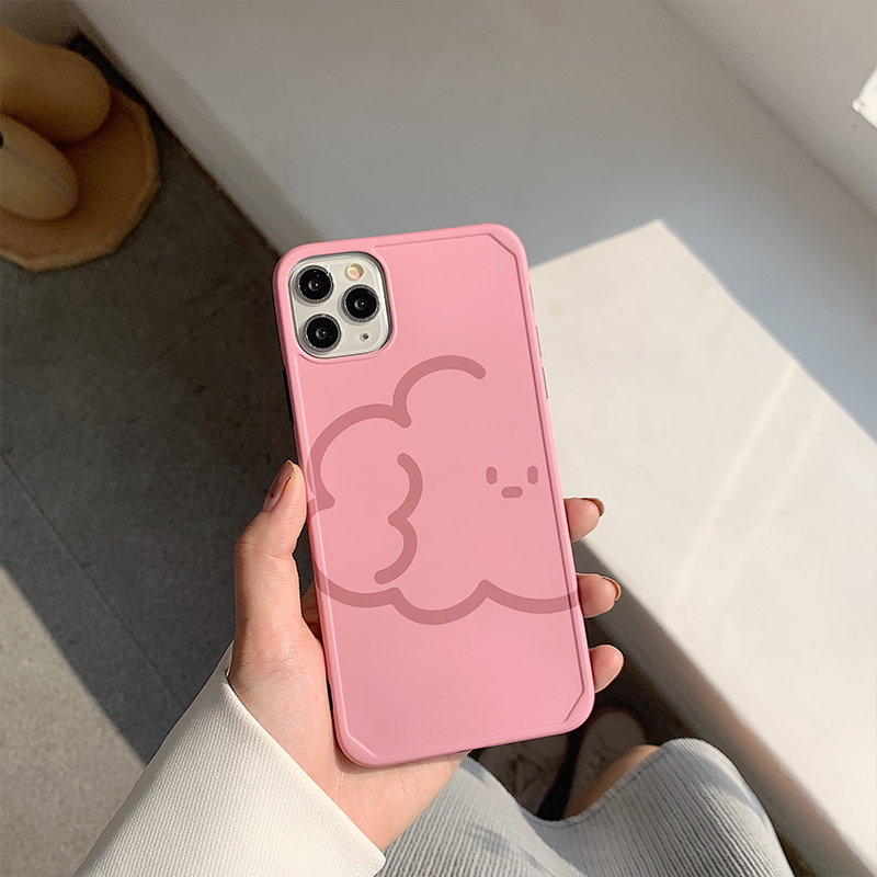 牛标优品粉色云朵适用iphone11promax苹果x手机壳xs 8plus女xr硅胶软7可爱牛标优品图片 高清实拍大图 苏宁易购